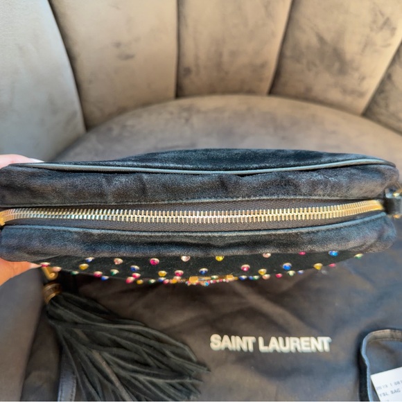 YSL Rainbow Crystal Studded Camera Bag - Picture 11 of 16